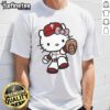 Alt Text: Cute Hello Kitty Philadelphia Phillies MLB 2025 T-shirt featuring vibrant graphics and a playful design for fans.