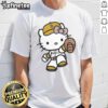 Alt Text: Cute Hello Kitty San Diego Padres MLB 2025 T-shirt featuring vibrant graphics and a playful design for fans.
