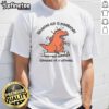 Funny Dino Growing Old Is Mandatory Growing Up Is Optional T-Shirt featuring a playful dinosaur design with humorous text.