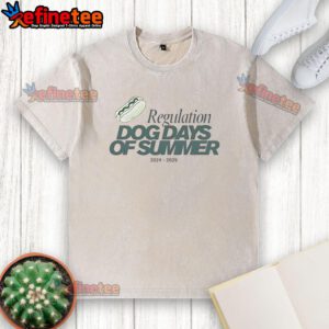 Alt Text: Good Regulation Dog Days of Summer 2024-2025 washed t-shirt featuring a relaxed fit and vibrant summer design.