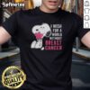 Good Snoopy I Wish For A World Without Breast Cancer T-Shirt featuring a vibrant design promoting breast cancer awareness.