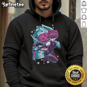 Hot Singing Hero Vaporwave Retro Anime Hoodie featuring vibrant colors and a stylish design for anime fans.