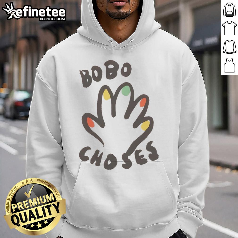 Nice Bobo Choses High Five Hoodie for kids, featuring a playful design and vibrant colors perfect for stylish toddlers.