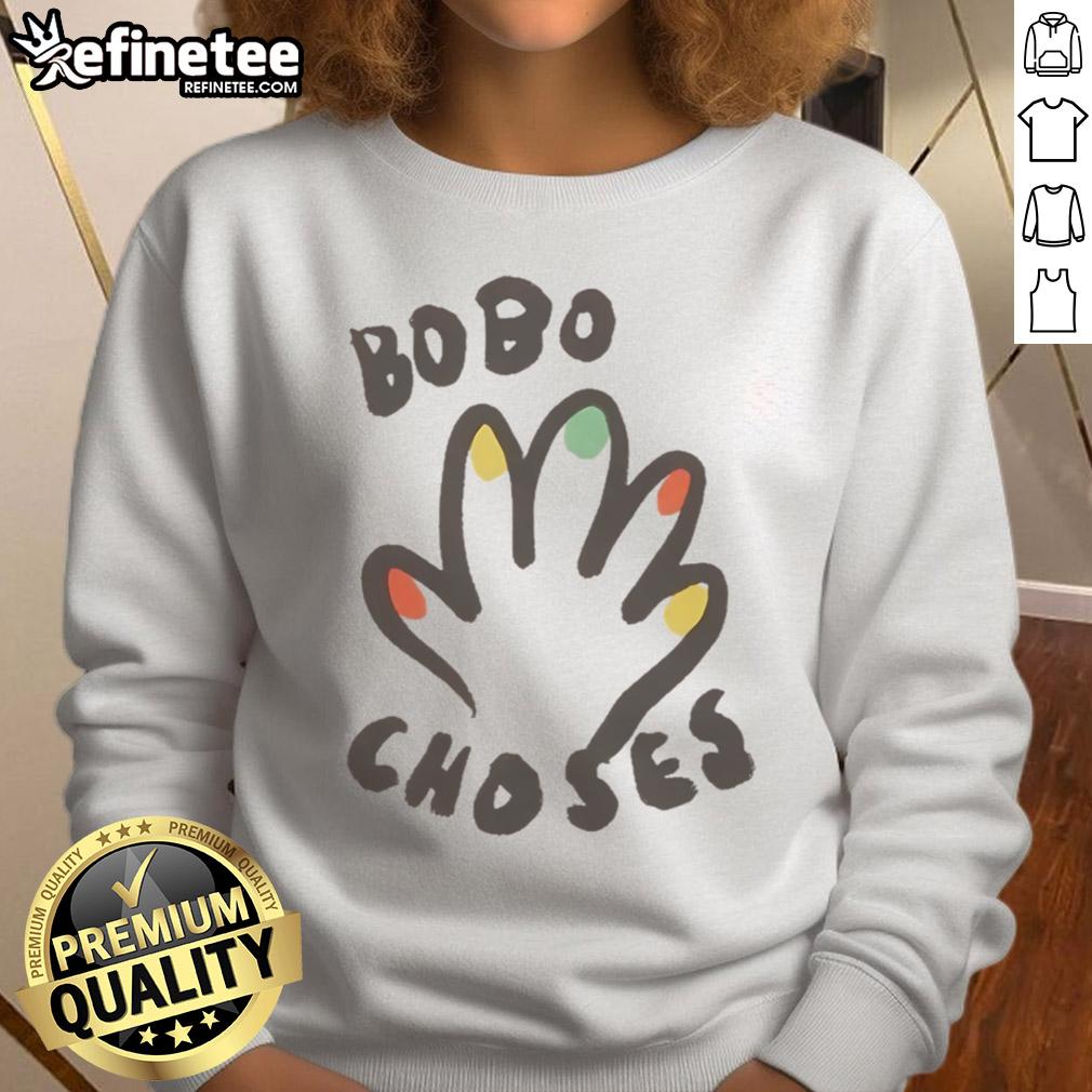 Colorful BOBO CHOSES High Five Sweatshirt for kids, featuring playful design and soft fabric, perfect for stylish casual wear.