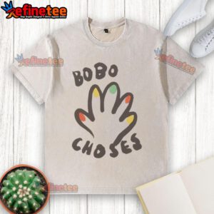 Nice Bobo Choses High Five Washed T-Shirt for kids, featuring a playful design and soft fabric in a stylish washed finish.