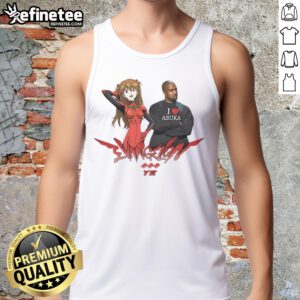 Official Asuka X Kanye West Tank Top featuring unique graphic design, perfect for fans of anime and streetwear fashion.