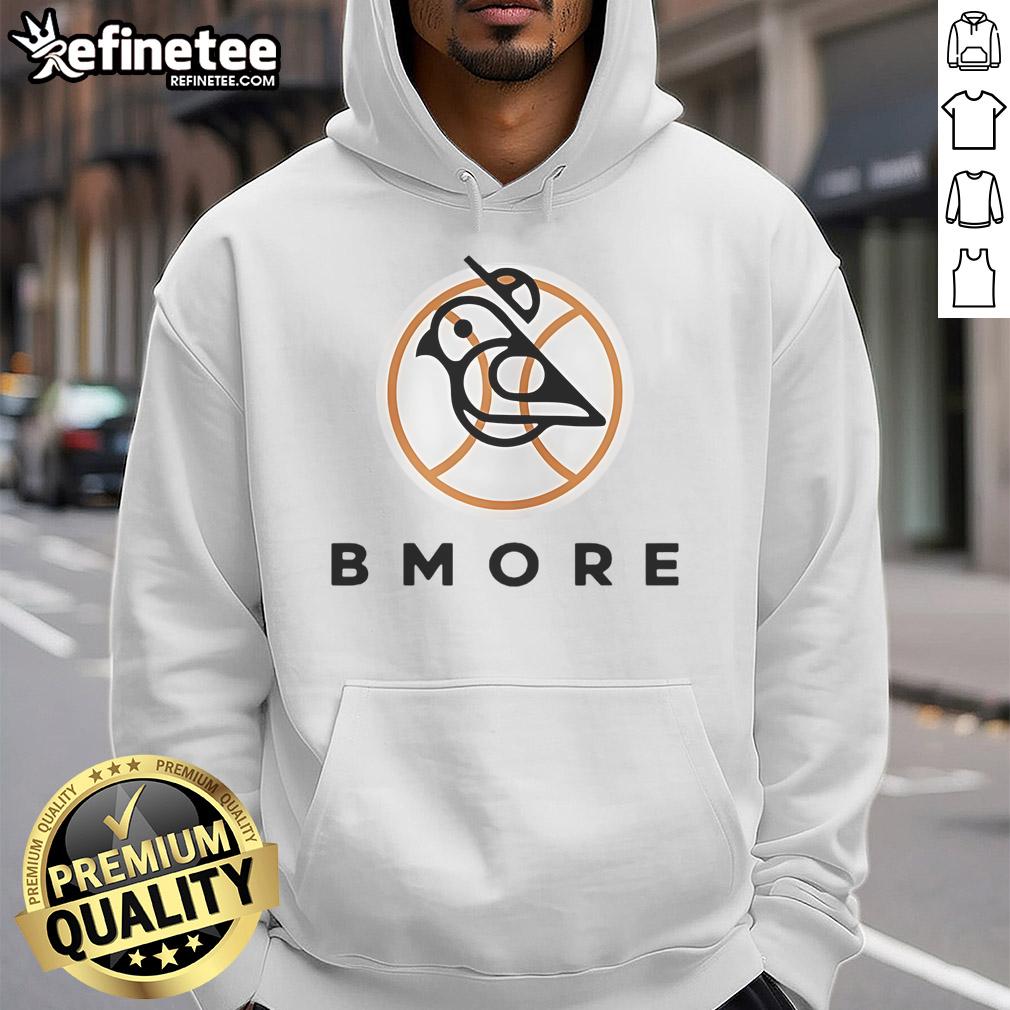 Alt Text: Official Baltimore Orioles logo hoodie featuring the iconic Bmore bird design for fans and collectors.
