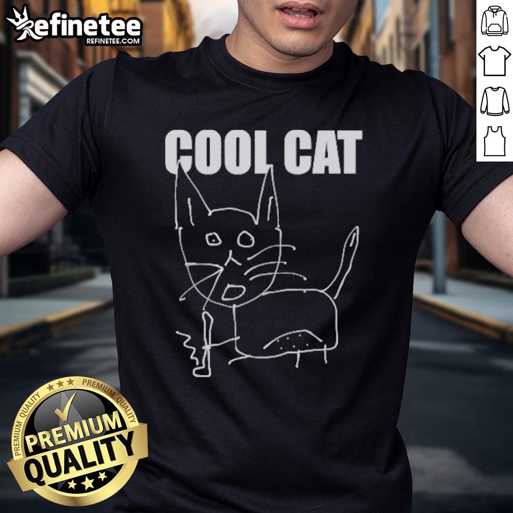 Official Jacob's Cool Cat T-Shirt featuring a vibrant cat graphic, perfect for cat lovers and casual wear enthusiasts.