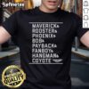 Official Maverick Cast Name Stack & Logo T-Shirt featuring bold graphics and a stylish design for fans of the movie.