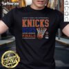 Official New York Knicks Eastern Conference Finals 2025 T-Shirt featuring team logo and vibrant blue design.