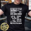 Official Peep The News Sensational Goth Angel T-Shirt featuring a striking goth angel graphic on a black background.