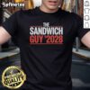 Official The Sandwich Guy 2028 T-Shirt featuring a bold logo and vibrant colors, perfect for fans and supporters.