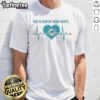Alt Text: Official Miami Dolphins T-Shirt featuring This Is How My Heart Beats graphic, perfect for fans and game day style.