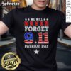 Alt Text: Official We Will Forget 9/11 Patriot Day Dallas Stars T-Shirt featuring patriotic design and team logo.