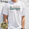 Alt Text: Original Follow The Crowd Nathan's Famous T-Shirt featuring vibrant graphics and a comfortable fit for casual wear.
