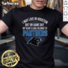 Alt Text: Original I May Live In Houston But On Gameday My Heart And Soul Belong To Carolina Panthers T-Shirt design.