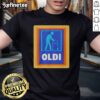 Original Oldi X Aldi Parody Logo T-Shirt featuring a humorous twist on the classic Aldi logo design.