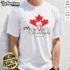 Top I'M Forever Can Canadian Living In Alberta T-Shirt design featuring bold text and vibrant colors, perfect for proud Canadians.