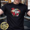 Alt Text: Awesome Snoopy and Charlie Brown t-shirt: God First, Family Second, San Francisco 49ers Football design.