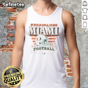Good Miami Hurricanes Stripe Splash Tank Top featuring vibrant colors and a sporty design for fans and casual wear.