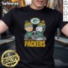 Good Snoopy and Charlie Brown Green Bay Packers football t-shirt featuring a vibrant skyline design for fans.