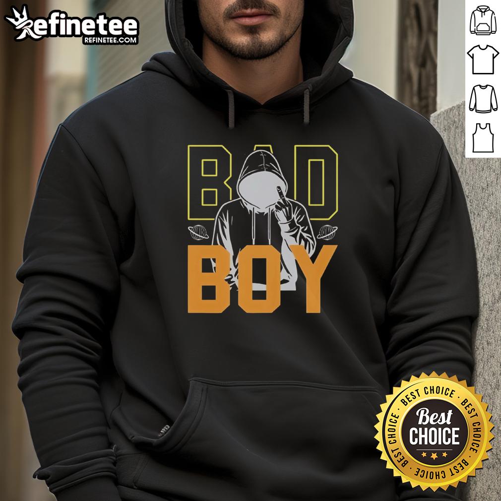 Nice Bad Boy Streetwear Rebel Graphic Hoodie featuring bold designs, perfect for urban fashion enthusiasts.