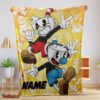 Nice Cuphead And Mugman Crazy Cup Blanket Fleece Customized Blanket