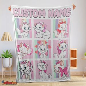 Nice Cute Disney Cartoon The Aristocats Marie Blanket Fleece Customized Blanket