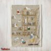 Nice Cute Vintage Minimalist Cat Book Reading Blanket Fleece Customized Blanket