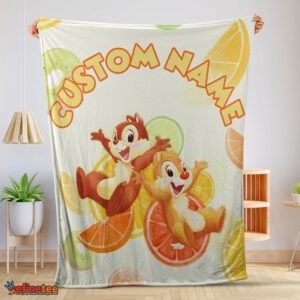 Nice Disney Chip 'N' Dale Chip And Dale Blanket Fleece Customized Blanket
