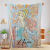 Nice Disney Cinderella Elegant Princess Bloom Blanket Fleece Customized Blanket