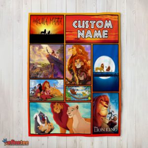 Nice Disney Simba Mufasa Timon Pumbaa The Lion King Collage Blanket Fleece Customized Blanket