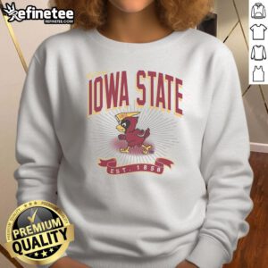 Vintage Iowa State Cyclones Prime Play sweatshirt in maroon, perfect for fans and cozy game day attire.
