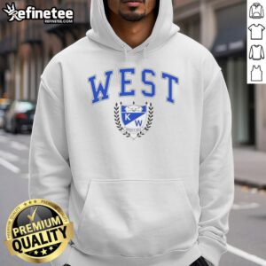 Nice Kenmore West Varsity Golf logo on a stylish Buffalo hoodie for sports fans and team supporters.