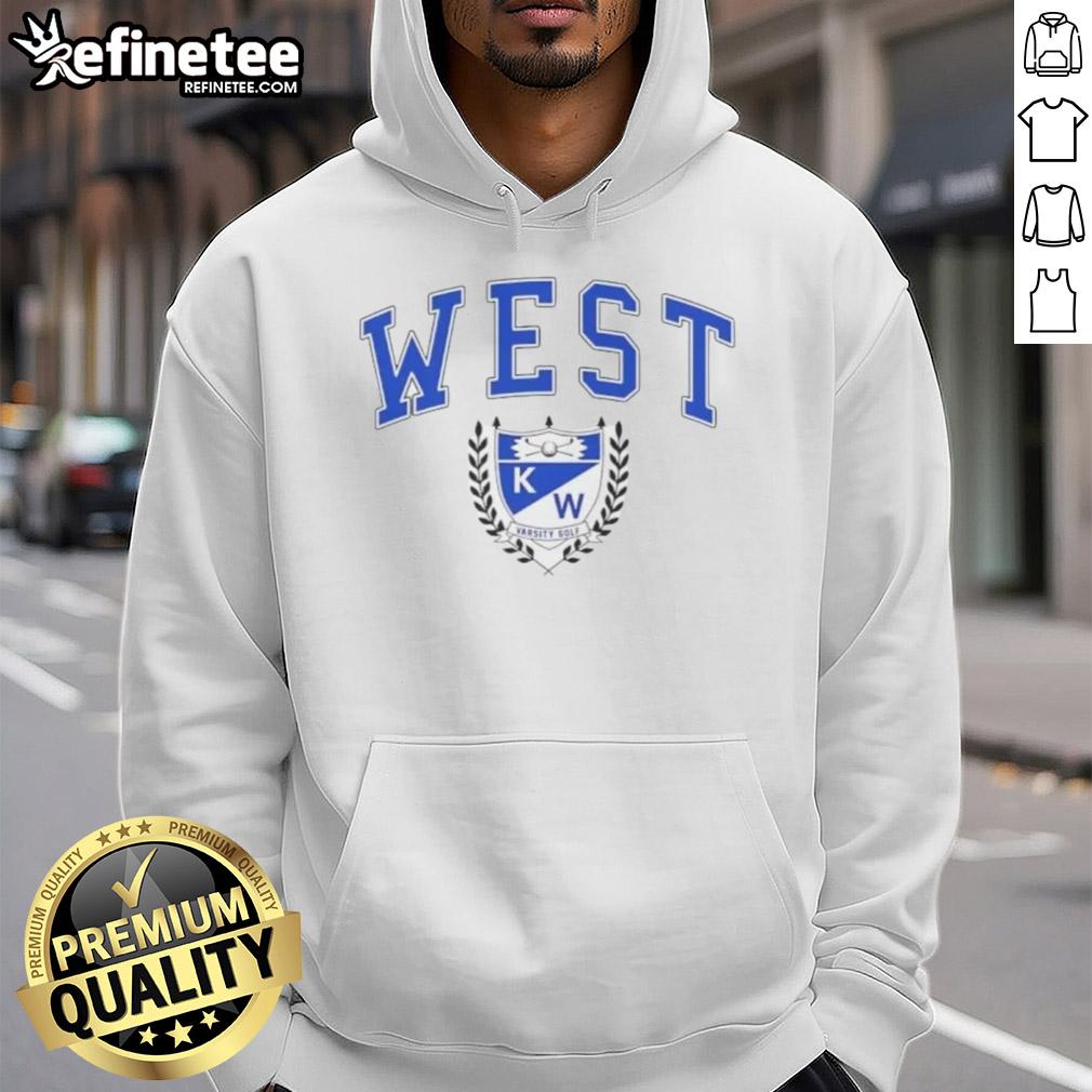 Nice Kenmore West Varsity Golf logo on a stylish Buffalo hoodie for sports fans and team supporters.