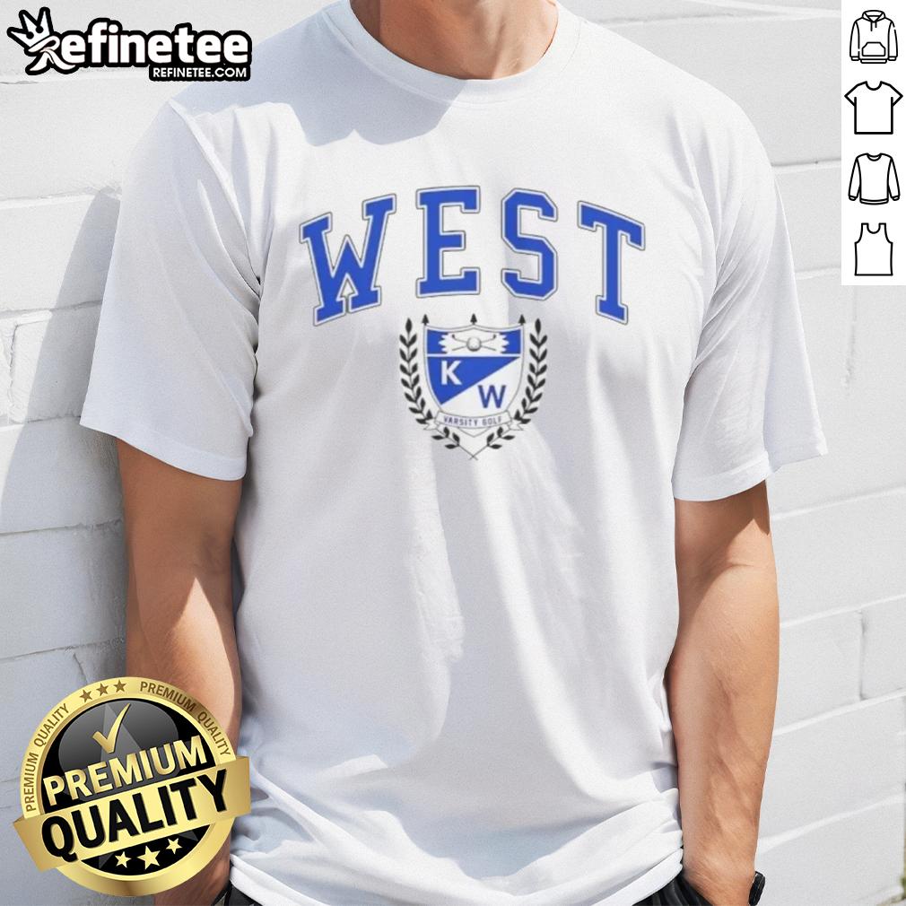 Nice Kenmore West Varsity Golf Logo Buffalo T-Shirt featuring a stylish design for golf enthusiasts and school spirit.