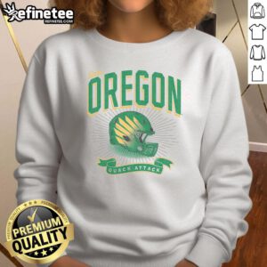 Cozy Nice Oregon Ducks Prime Play sweatshirt featuring vibrant team colors, perfect for fans supporting their team.