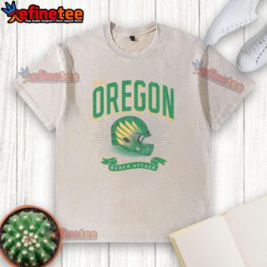 Comfortable Nice Oregon Ducks Prime Play washed t-shirt featuring vibrant team colors and logo, perfect for fans.