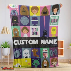 Nice Star Wars Characters Cartoon Cute Customized Blanket