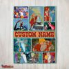 Nice The Sword In The Stone Magical Journey Collage Blanket Fleece Customized Blanket