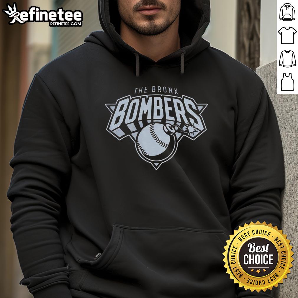 Official New York Yankees Bronx Bombers hoodie featuring team logo, perfect for fans and sports enthusiasts.