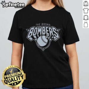 Official Bronx Bombers New York Yankees ladies tee featuring team logo and stylish design for female fans.