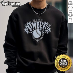Alt Text: Official Bronx Bombers New York Yankees sweatshirt showcasing team logo and stylish design for fans.