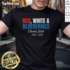 Original Red White And Blueberries Charlie Kirk 1993-2025 T-Shirt featuring patriotic colors and bold graphic design.