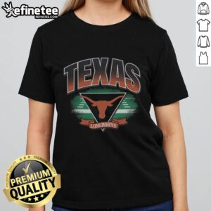 Original Texas Longhorns Arena Fade Ladies Tee featuring vibrant colors and a stylish design for fans.