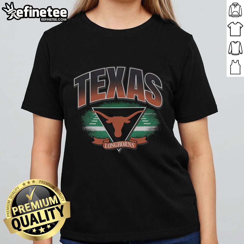 Original Texas Longhorns Arena Fade Ladies Tee featuring vibrant colors and a stylish design for fans.