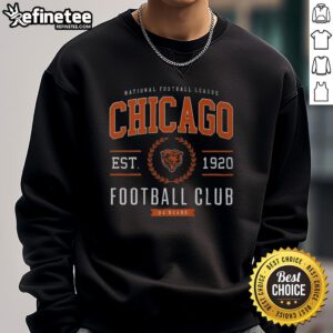 Alt Text: Premium Chicago Bears Football Club Sweatshirt featuring team colors and logo, perfect for fans and cozy wear.