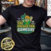 Premium Lions at Packers gameday Super Bowl season football fan T-shirt featuring team logos and vibrant colors.
