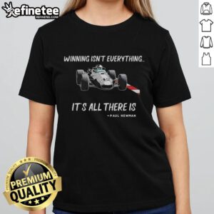 Alt Text: Vintage ladies tee featuring Winning Is Everything for Indy Car Racing fans, perfect for stylish race day attire.