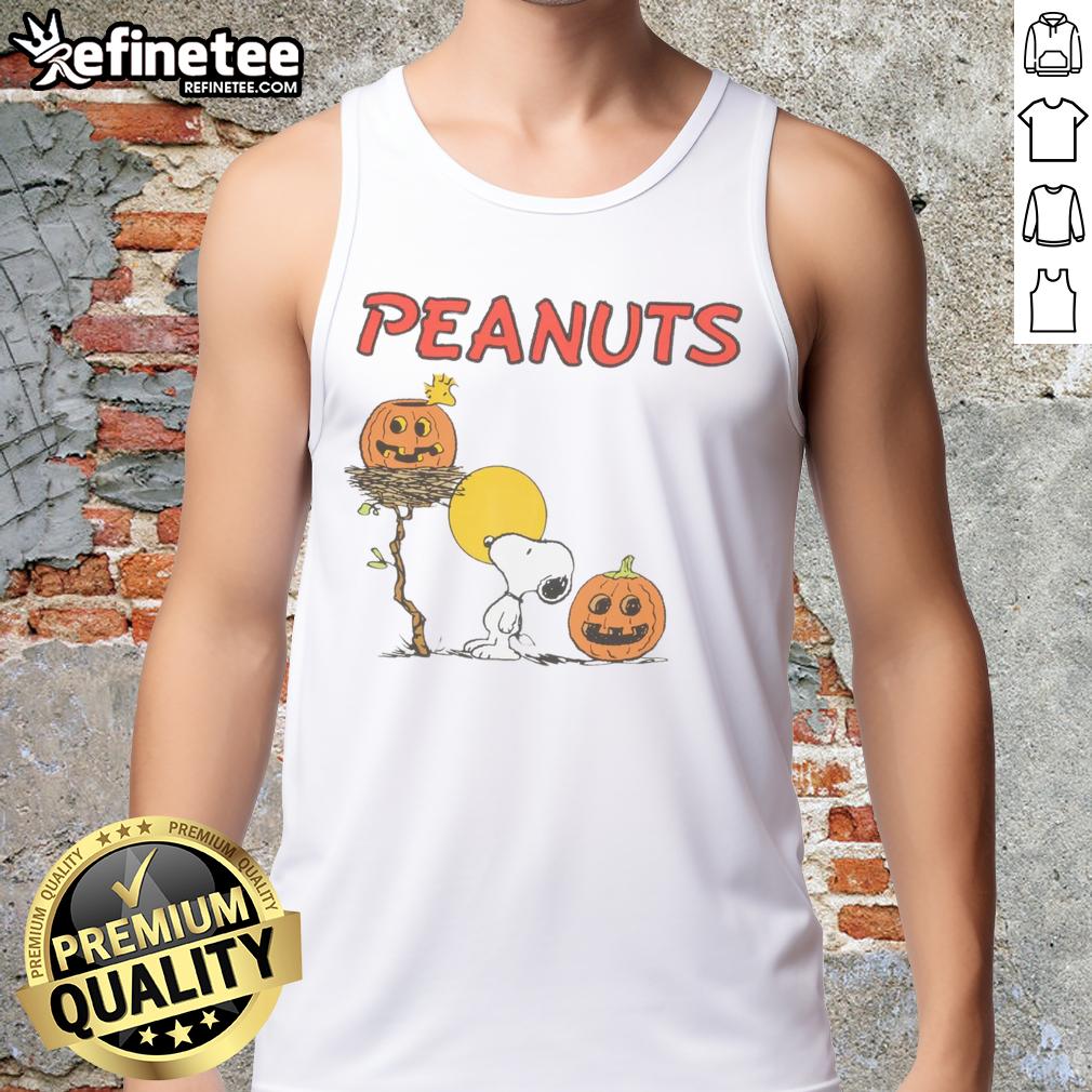 Pretty RSQ x Peanuts Pumpkins Tank Top featuring colorful pumpkin graphics for a fun fall fashion statement.